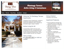 Tablet Screenshot of olentangyterraceapartment.com